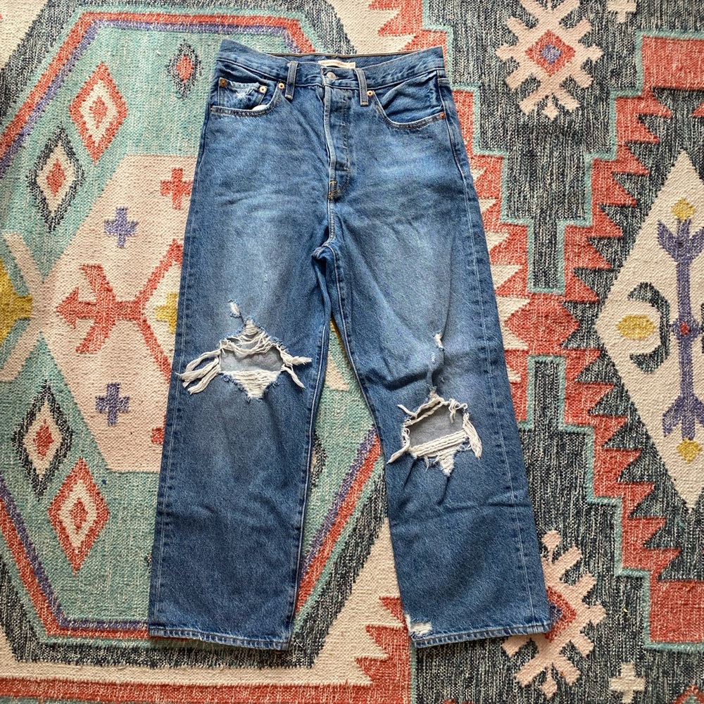 Levi’s ribcage straight ankle jeans, size 30